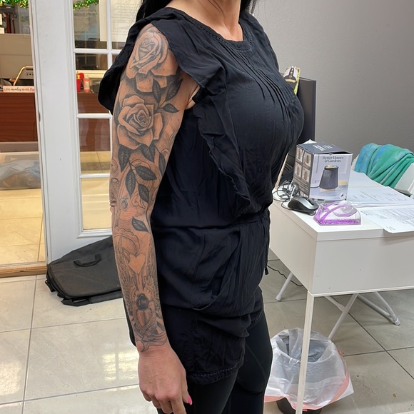 Loft Black Romper Size M - Picture 4 of 4